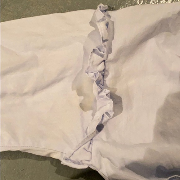 Zara Basic Poplin Rare Light Blue Blouse - Picture 4 of 5